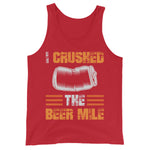 I Crushed The Beer Mile Tank-Tanks-The Beer Mile-Red-XS-The Beer Mile
