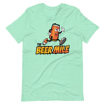 The Beer Mile T-Shirt-Shirts-The Beer Mile-Heather Mint-S-The Beer Mile