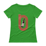 Beer Mile Track Womens Scoopneck T-Shirt-Shirts-The Beer Mile-Green Apple-XS-The Beer Mile