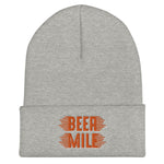 Beer Mile Cuffed Beanie-Hats-The Beer Mile-Heather Grey-The Beer Mile