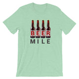Beer Mile Bottles T-Shirt-Shirts-The Beer Mile-Heather Prism Mint-XS-The Beer Mile