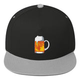 Beer Stein Flat Bill Snapback Cap-Hats-The Beer Mile-Black/ Grey-The Beer Mile