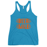 Beer Mile Women's Racerback Tank-Tanks-The Beer Mile-Vintage Turquoise-XS-The Beer Mile
