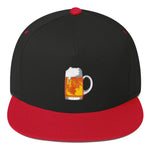 Beer Stein Flat Bill Snapback Cap-Hats-The Beer Mile-Black/ Red-The Beer Mile
