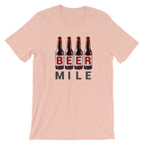 Beer Mile Bottles T-Shirt-Shirts-The Beer Mile-Heather Prism Peach-XS-The Beer Mile