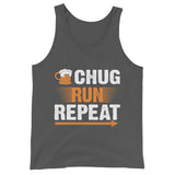 Chug Run Repeat Tank Top-Tanks-The Beer Mile-Asphalt-XS-The Beer Mile