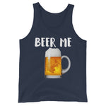 Beer Me Drinking Tank Top-Shirts-The Beer Mile-Navy-XS-The Beer Mile