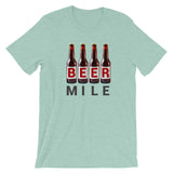 Beer Mile Bottles T-Shirt-Shirts-The Beer Mile-Heather Prism Dusty Blue-XS-The Beer Mile