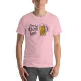 Time to Drink Beer Unisex T-Shirt-Shirts-The Beer Mile-Pink-S-The Beer Mile