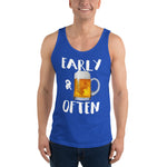 Early & Often Drinking Tank Top-Tanks-The Beer Mile-True Royal-XS-The Beer Mile