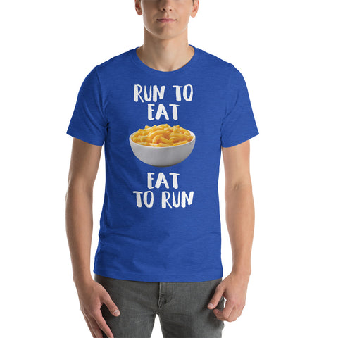 Run to Eat, Eat to Run Shirt-Shirts-The Beer Mile-Heather True Royal-S-The Beer Mile