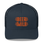 Beer Mile Trucker Cap-Hats-The Beer Mile-White-The Beer Mile