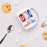 Team USA Beer Mile Cans Coffee Mug-Mugs-The Beer Mile-15oz-The Beer Mile