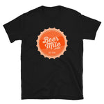 BeerMile.com Vintage Bottle Cap T-Shirt-Shirts-The Beer Mile-Black-S-The Beer Mile