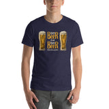 Two Beer or Not Two Beer Unisex T-Shirt-Shirts-The Beer Mile-Heather Midnight Navy-XS-The Beer Mile