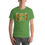 Two Beer or Not Two Beer Unisex T-Shirt-Shirts-The Beer Mile-Leaf-S-The Beer Mile