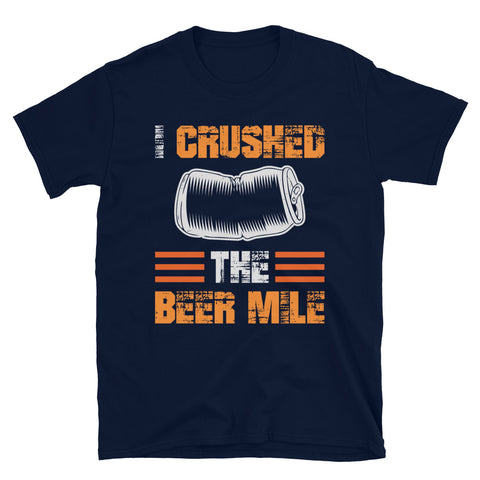 I Crushed The Beer Mile Shirt-Shirts-The Beer Mile-Navy-S-The Beer Mile
