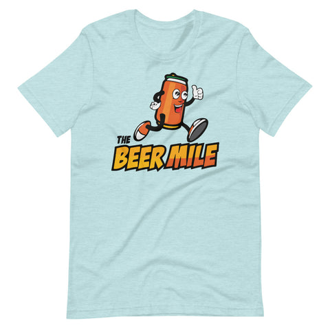 The Beer Mile T-Shirt-Shirts-The Beer Mile-Heather Prism Ice Blue-XS-The Beer Mile