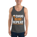 Chug Run Repeat Tank Top-Tanks-The Beer Mile-Black-XS-The Beer Mile