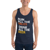 Run all the Miles, Drink all the Beer Tank Top-Tanks-The Beer Mile-Navy-XS-The Beer Mile