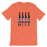 Beer Mile Bottles T-Shirt-Shirts-The Beer Mile-Heather Orange-S-The Beer Mile