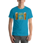 Two Beer or Not Two Beer Unisex T-Shirt-Shirts-The Beer Mile-Aqua-S-The Beer Mile
