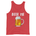 Beer Me Drinking Tank Top-Shirts-The Beer Mile-Red Triblend-XS-The Beer Mile