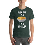 Run to Eat, Eat to Run Shirt-Shirts-The Beer Mile-Heather Forest-S-The Beer Mile