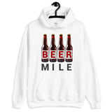 Beer Mile Bottles Hooded Sweatshirt-Sweatshirts-The Beer Mile-White-S-The Beer Mile