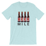 Beer Mile Bottles T-Shirt-Shirts-The Beer Mile-Heather Prism Ice Blue-XS-The Beer Mile