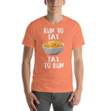 Run to Eat, Eat to Run Shirt-Shirts-The Beer Mile-Heather Orange-S-The Beer Mile
