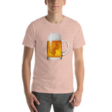 Beer Stein T-Shirt-Shirts-The Beer Mile-Heather Prism Peach-XS-The Beer Mile
