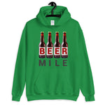 Beer Mile Bottles Hooded Sweatshirt-Sweatshirts-The Beer Mile-Irish Green-S-The Beer Mile