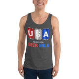 Team USA Beer Mile Cans Tank Top-Tanks-The Beer Mile-Asphalt-XS-The Beer Mile