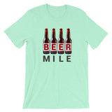 Beer Mile Bottles T-Shirt-Shirts-The Beer Mile-Heather Mint-S-The Beer Mile