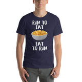 Run to Eat, Eat to Run Shirt-Shirts-The Beer Mile-Heather Midnight Navy-XS-The Beer Mile