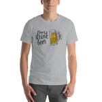 Time to Drink Beer Unisex T-Shirt-Shirts-The Beer Mile-Silver-S-The Beer Mile