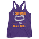 I Crushed The Beer Mile Women's Racerback Tank-Tanks-The Beer Mile-Purple Rush-XS-The Beer Mile