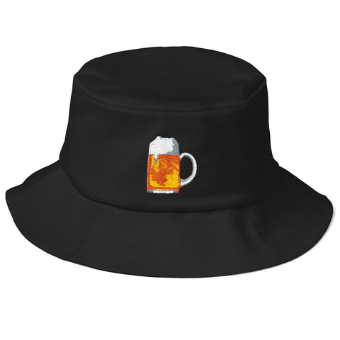 Beer Drinking Old School Bucket Hat-Hats-The Beer Mile-The Beer Mile