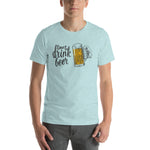 Time to Drink Beer Unisex T-Shirt-Shirts-The Beer Mile-Heather Prism Ice Blue-XS-The Beer Mile