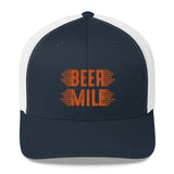 Beer Mile Trucker Cap-Hats-The Beer Mile-White-The Beer Mile