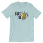 Beer Me Unisex T-Shirt-Shirts-The Beer Mile-Heather Prism Ice Blue-XS-The Beer Mile