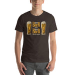 Two Beer or Not Two Beer Unisex T-Shirt-Shirts-The Beer Mile-Brown-S-The Beer Mile