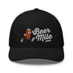 Beermile.com Trucker Snapback Cap-Hats-The Beer Mile-Black-The Beer Mile