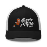 Beermile.com Trucker Snapback Cap-Hats-The Beer Mile-Black/ White-The Beer Mile