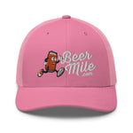 Beermile.com Trucker Snapback Cap-Hats-The Beer Mile-Pink-The Beer Mile