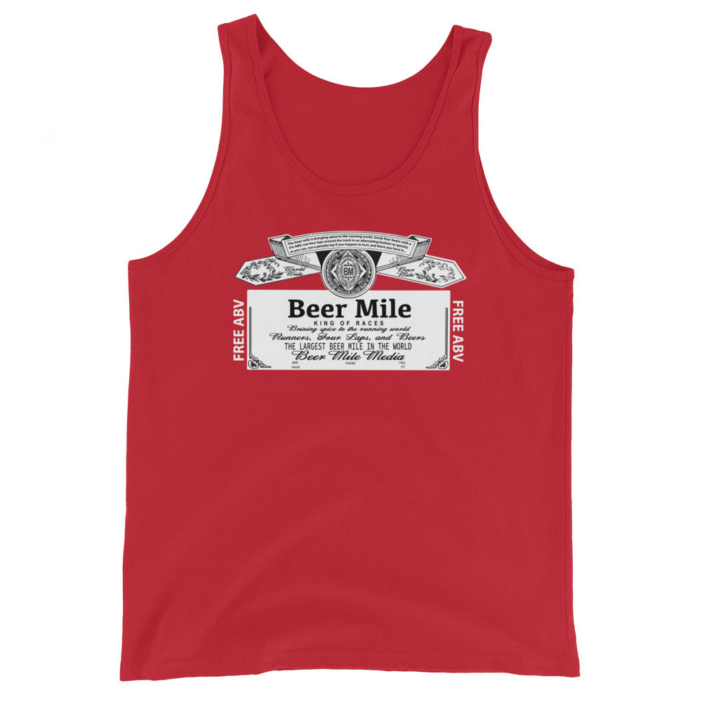 Beer Mile Budweiser Unisex Tank
