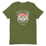 United States Beer Mile Team Official Tee-The Beer Mile-Olive-3XL-The Beer Mile